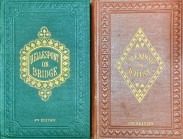 1 - The Laws And Principles of Bridge. Stated and Explained and It's Practice Illustrated by means of Hands Played Completely Through by Hellespont. 5ª edição. London. 1905. In-8º de 449 págs. 2 - The Laws and Principles of Whist Stated and Explained and its Practice Illustrated on an Original System By Means of Hands Played Completely Through by Cavendish. 12ª edição. London. 1879. In-8º de 268 págs. London. Thomas de la Rue & Co, London. 1879 e 1905.  2 Vols. In-8. Encs